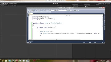 Unity 3D C# Series 1 Tutorial 8: Raycast