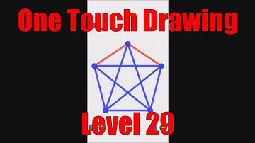 One Touch Drawing Level Stage Niveau Nivel Yровень 29. Solution