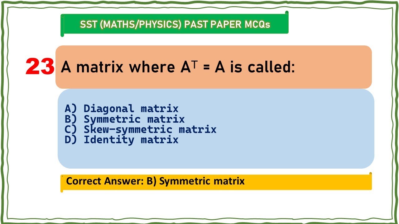 Complete SST, Maths & Physics Past Paper MCQs Solved! | Full Paper Solution in One Video