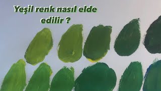 Yeşil Renk Nasıl Elde Edilir? Doğal Yeşil Renk Tonları Yapımı