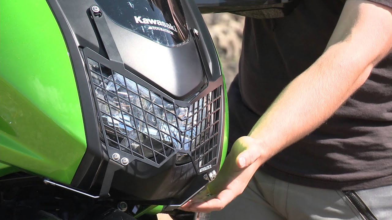 Touratech Headlight Guard for the KLR 650 YouTube