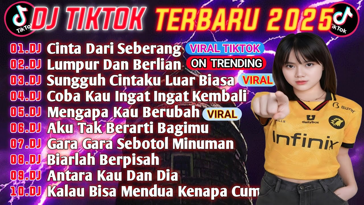 DJ TIKTOK TERBARU 2025 || DJ CINTA DARI SEBERANG 🎵 DJ LUMPUR DAN BERLIAN🎵 FULL ALBUM🔥🔥
