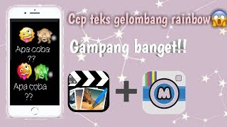 Tutorial cara bikin ccp teks gelombang rainbow🌈🦄