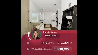 Check out my listing Address: 165 Quail Ridge Decatur, TX 76234 Check out my listing Address: 165 Quail Ridge Decatur, TX 76234