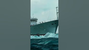 Will This Ship Survive the Monster Wave? #ship #shipvideo #waves