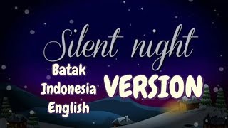Silent Night versi Batak, Indonesia and English (Lyric Video) - Pando Situmorang