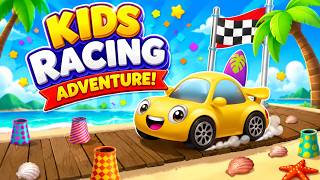 🏎️ Kids Racing Adventure | Fun Car Racing Game for Kids 🚗🌴 screenshot 3