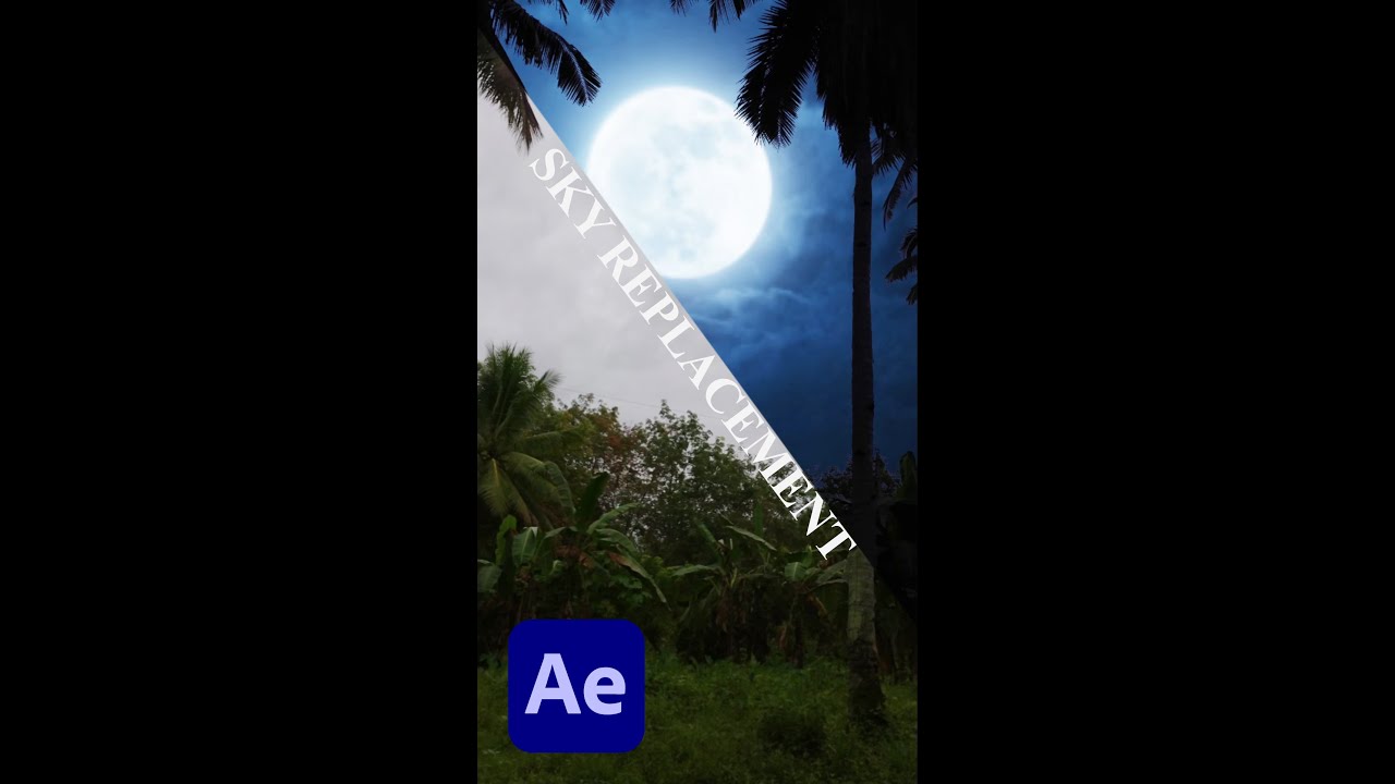 How to Sky Replacement using After Effects quick tutorial - YouTube