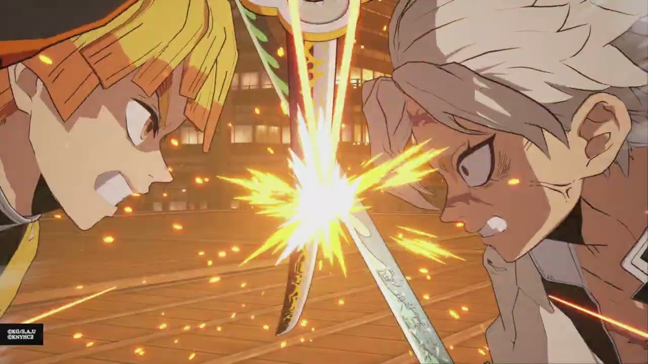 Sanemi Forces Zenitsu to Fight | Demon Slayer Hinokami Chronicles 2