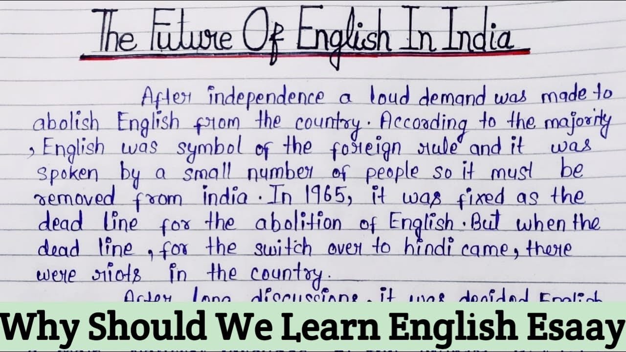 english in india essay