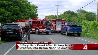 5 bicyclists dead after truck crashes into group near Kalamazoo