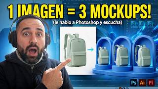 From 1 Image to 3 PRO Mockups with Illustrator BETA + Photoshop BETA and Firefly | Full Tutorial ...