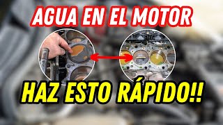 Que hago si Pasa Agua al Aceite del Motor? Porque Paso esto y como lo soluciono?