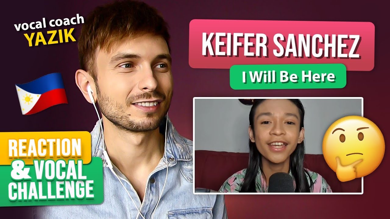 Vocal Coach YAZIK reaction to Keifer Sanchez - I Will Be Here