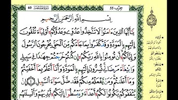 سورة الممتحنة للقارئ ياسين الجزائري برواية ورش