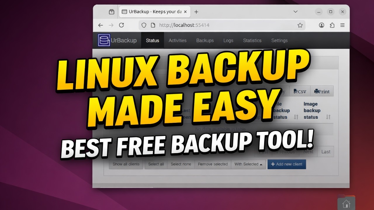 The Best Free Backup Server? Install UrBackup on Ubuntu! - YouTube