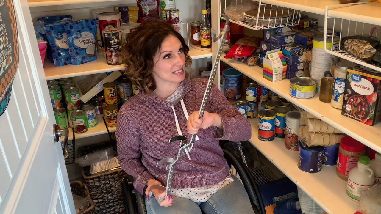 How I reach the high shelf in my pantry from my wheelchair YouTube