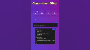 CSS Glass Icons Shiny Effect || CSS Hover Effect #shorts