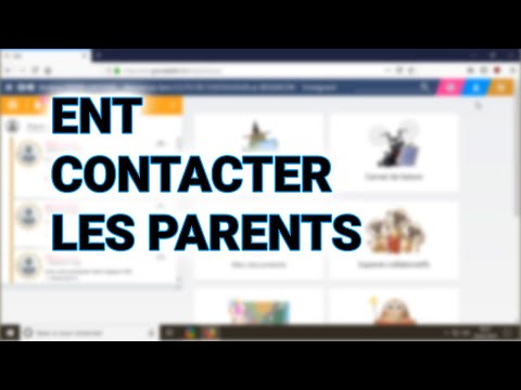 ENT OZE - Contacter les parents boite mail perso, sans boite académique