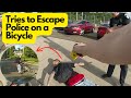 World's Dumbest Criminal Flees Police on Bicycle and Gets Caught