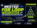 Nested For Loop in Python Explained with Star Pattern Programs ⭐