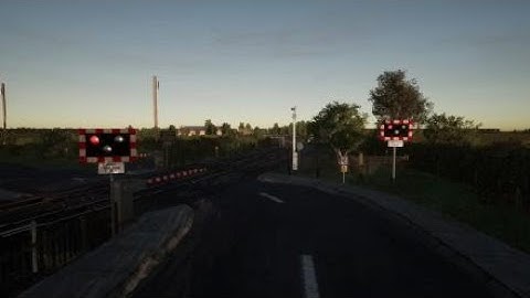 Class 465 and 395 passing a level crossing in TSW 2