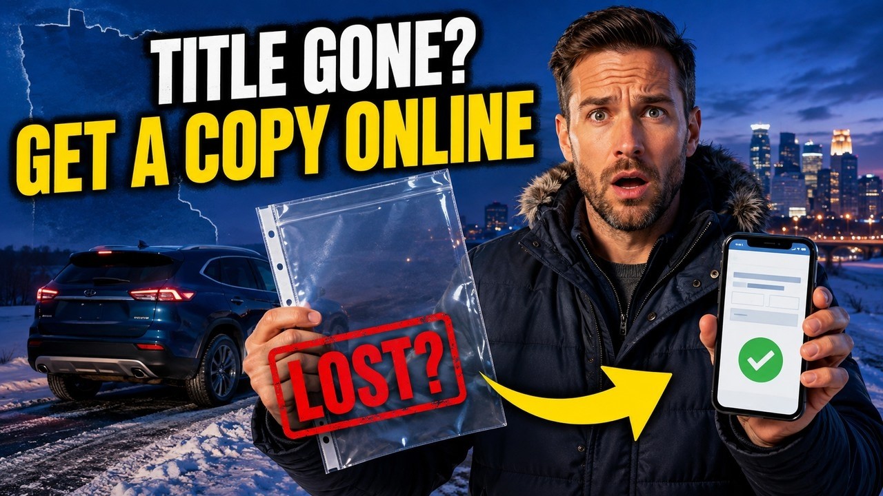 How to get a duplicate car title online in Minnesota - YouTube