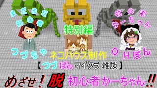 つづぽんマイクラ雑談 めざせ 脱初心者かーちゃん 特別編ネコハウス制作04 Youtube