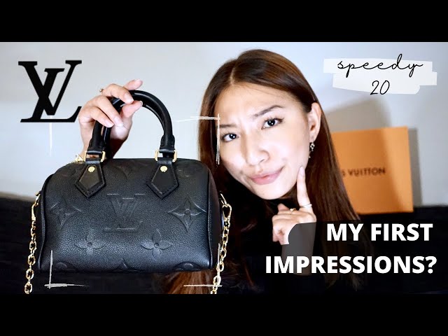 NEW LOUIS VUITTON SPEEDY 20 BANDOULIERE 2021! FIRST IMPRESSIONS, WHAT'S IN  MY DESIGNER BAG? 