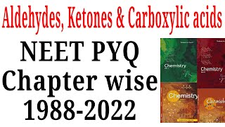 Aldehydes, ketones and carboxylic acids Class 12 NEET pyq last 35 years