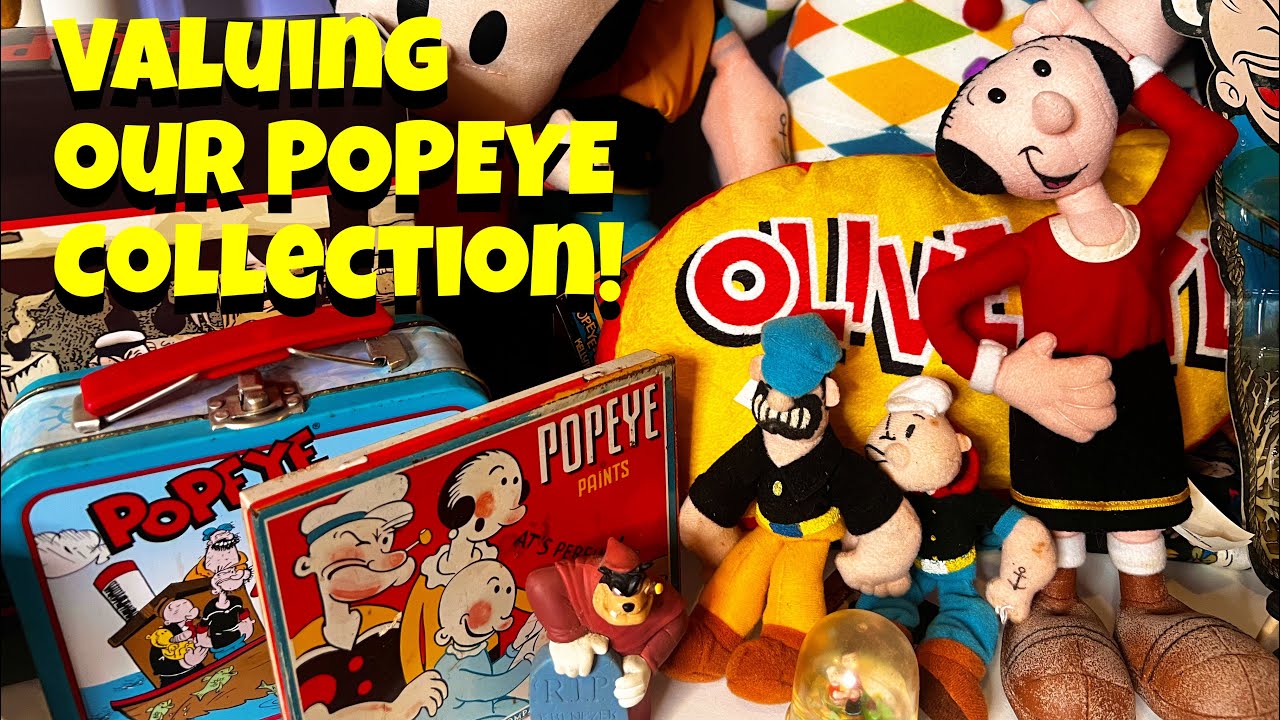 “Valuing My Toy Collection” Ep. 254 Popeye & Olive Oyl dolls and toys for our museum