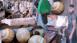 Amazing Marble Works Very Incredible Technique Of Stone Balls Making The Best Idea For Make Money