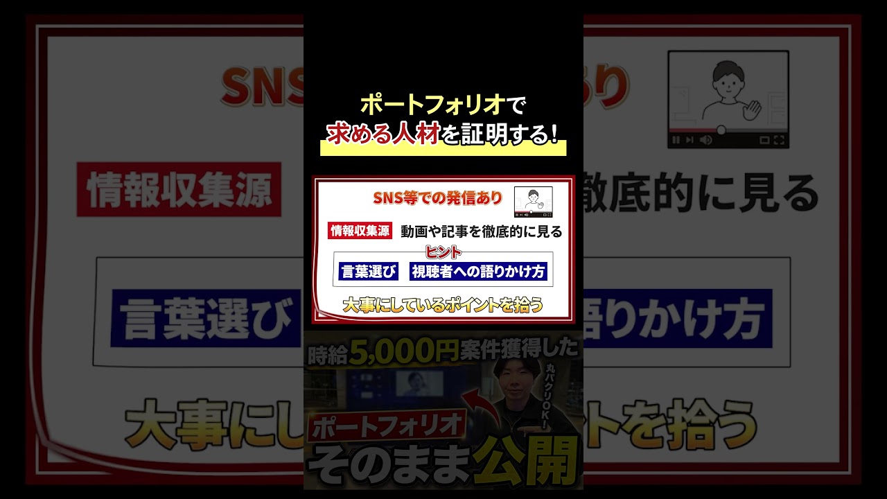 【知らないとやばい...】採用されるポートフォリオとは｜動画編集