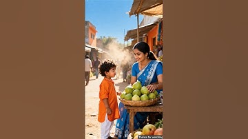 Cute baby stole guava to satisfy his sister