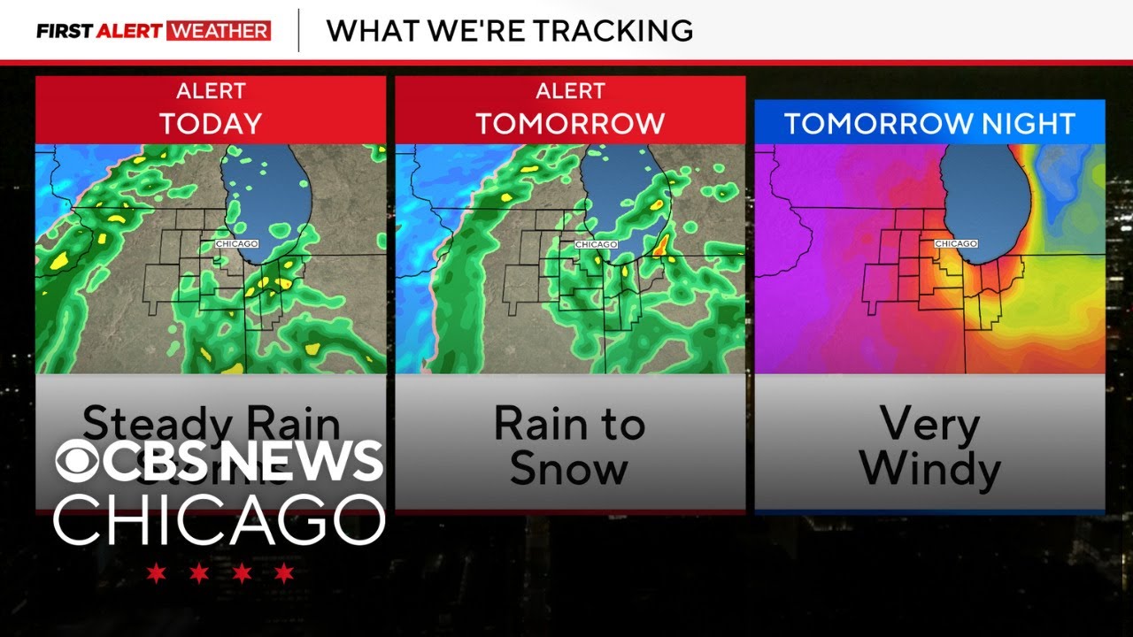 Soaking rain storms through Wednesday in Chicago