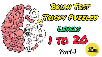 Brain Test: Tricky Puzzles Gameplay Walkthrough Level 1 2 3 4 5 6 7 8 9 10 | Part- 1 | Brain Booster