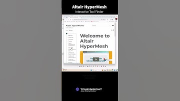 Altair HyperMesh - Interactive Tool Finder #Shorts