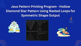 Celebrity Hollow Diamond Pattern in Java | Step-by-Step Guide ✨💻 Wealth