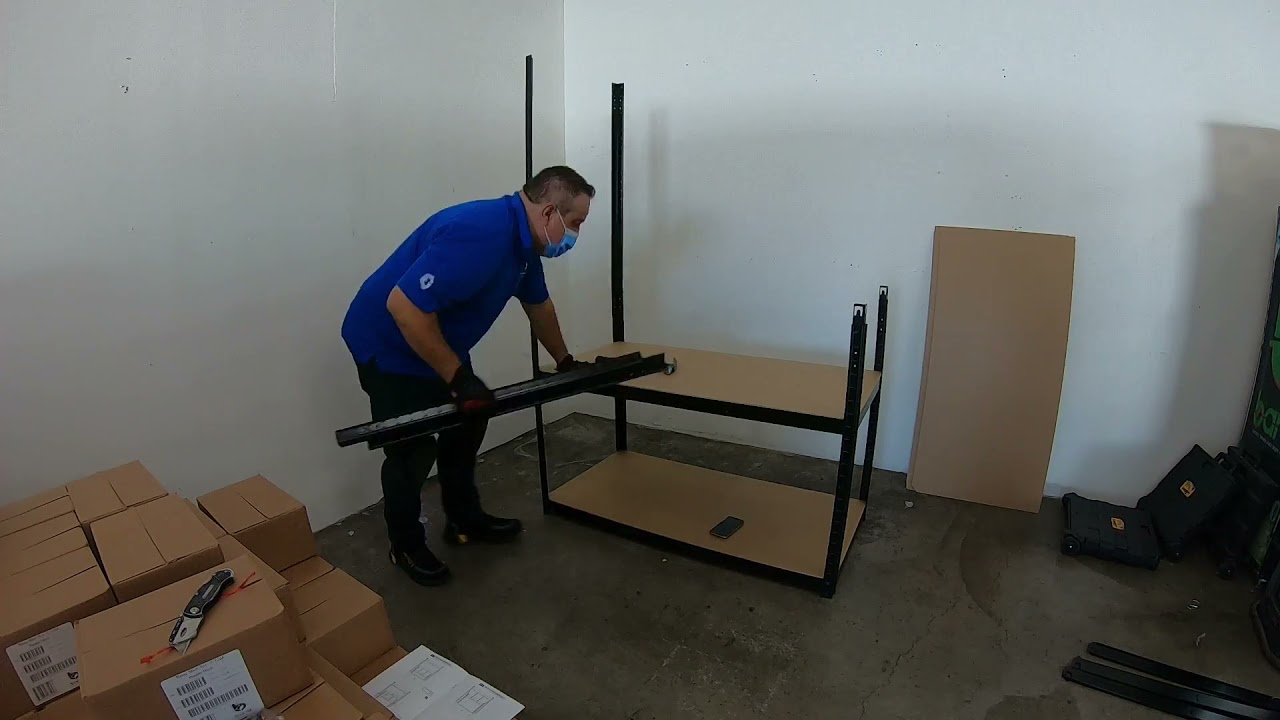 Yaheetech 5-Shelf Storage Rack, Adjustable Garage Storage Shelves Steel Shelving Unit