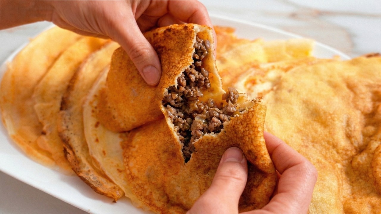 Так БЛИНЧИКИ мало кто готовит, а зря! Блинчики с фаршем как ЧЕБУРЕКИ!