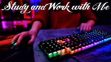 ASMR Study & Work with Me (1 Hour) 💎 Keyboard Typing and Mouse Clicking, No Talking