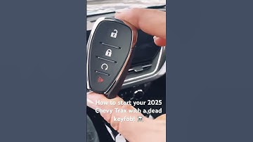 How to start your 2025 Chevy Trax, if you have a dead key fob ☠️