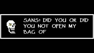 Did you or did you not open my bag of carbon monoxide (Undertale text box)