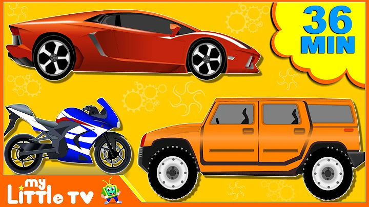 Sports Car | Bike | Fire Truck | Formation and Use | Car Wash Videos for Children