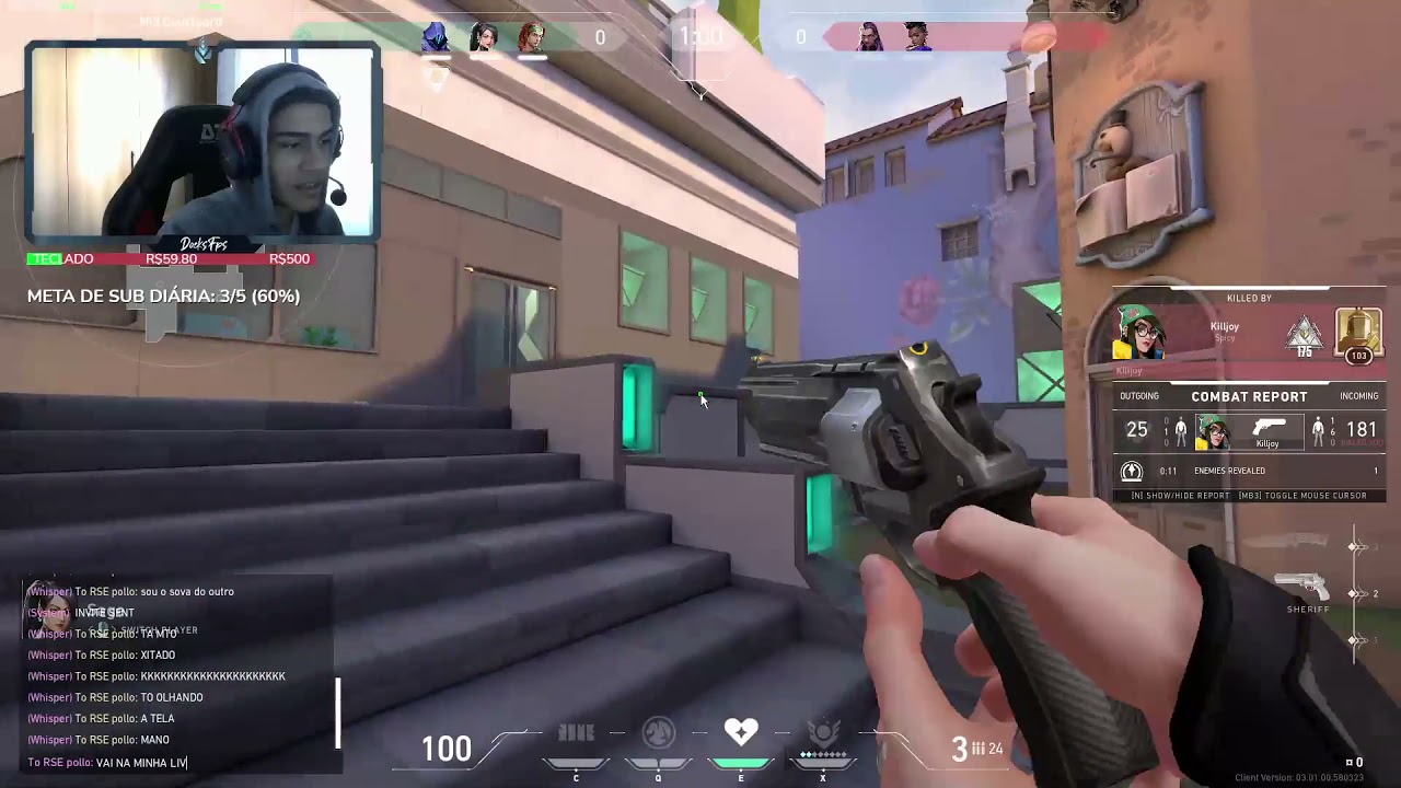 SERIA ESSE O HACKER DO VALORANT? | Streamer docksfps |