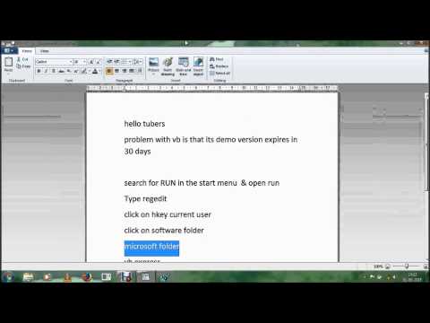 visual basic exp 2008 extending demo version for free
