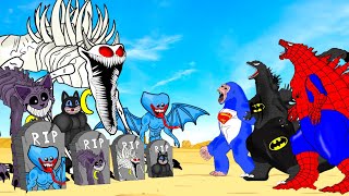 Rescue GODZILLA & KONG Vs Catnap, Dog Day, Huggy Wuggy, Cartoon Cat : Who Is The King Of Monster?