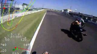 20111007 KTM 690 SMC Supermoto Tsukuba 2000 session 1