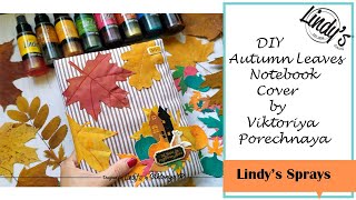 DIY Autumn Leaves Notebook cover by Viktoriya Porechnaya