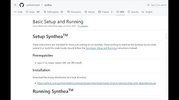 SYNTHEA- Basic Setup and Running